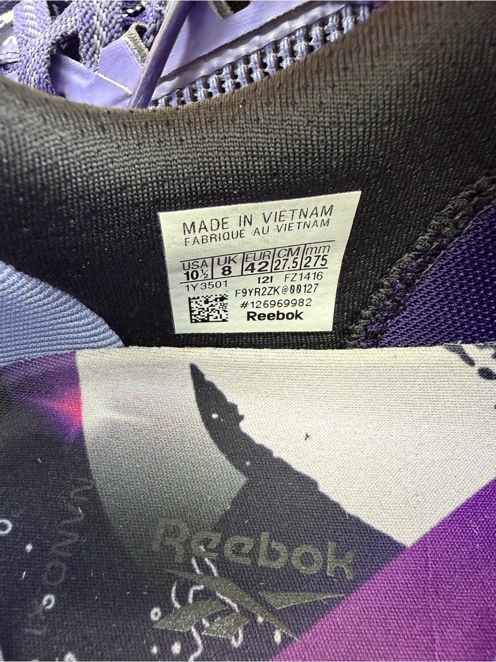 Reebok Nano X1 Grit Sneakers Dark Orchid Women’s Size 10.5 - Picture 15 of 15